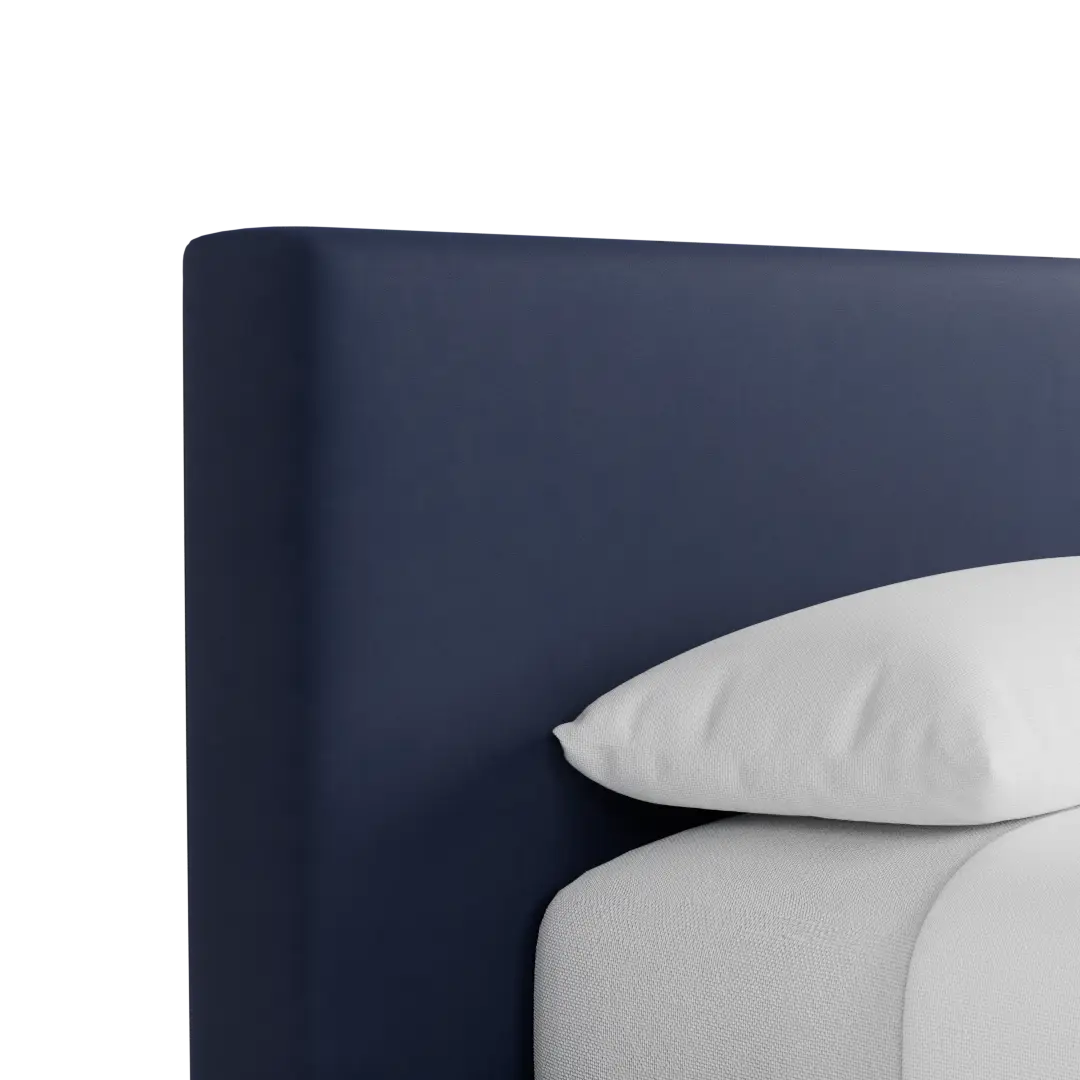 Grayton Joya Dark Blue 44" Upholstered Platform Bed Grayton Joya Dark Blue 44" Upholstered Platform Bed