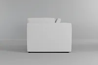 Destin Suave White Fabric 3-piece Modular Sofa