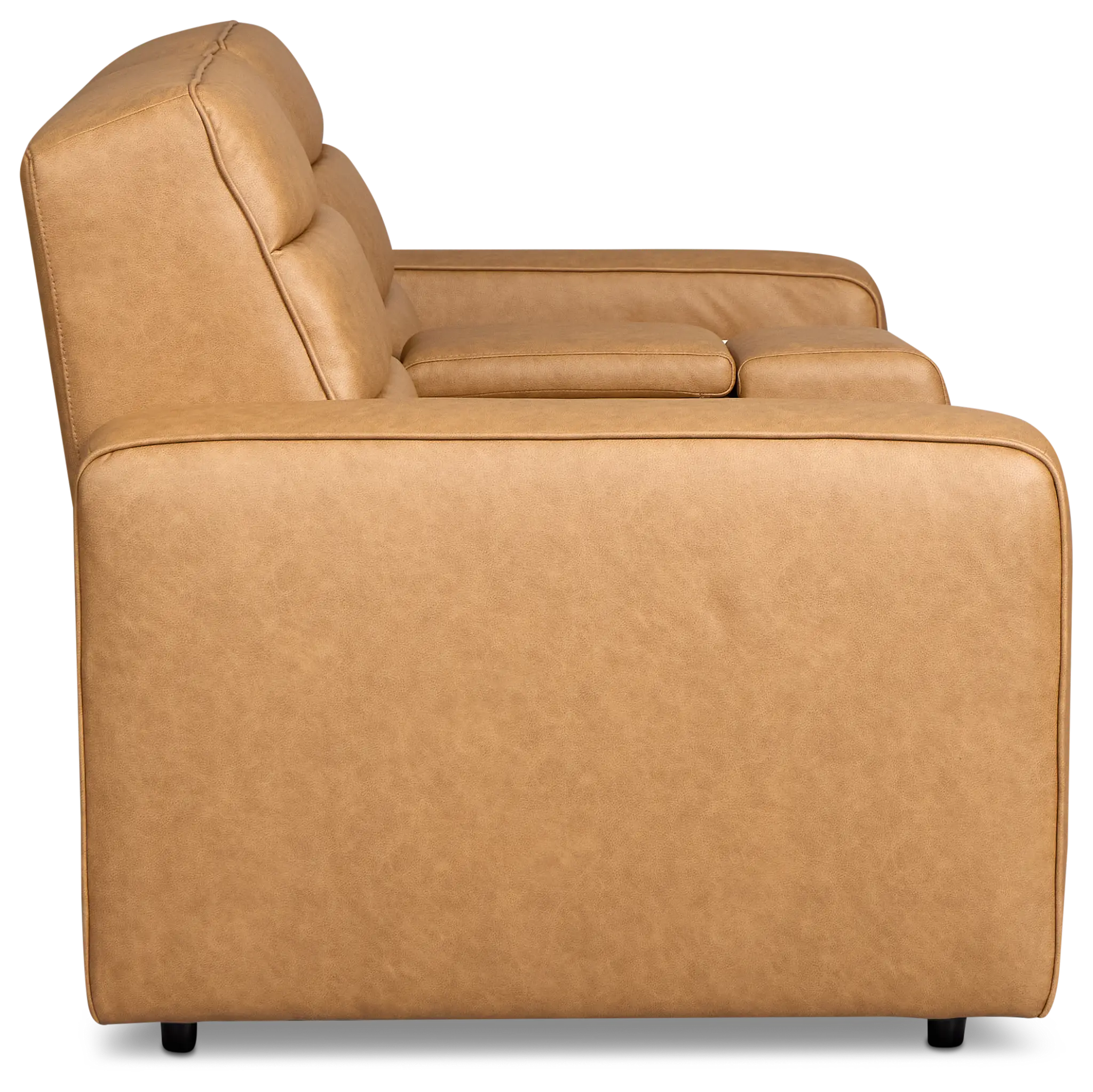 Sawyer Light Brown Micro Power Reclining Console Loveseat Sawyer Light Brown Micro Power Reclining Console Loveseat