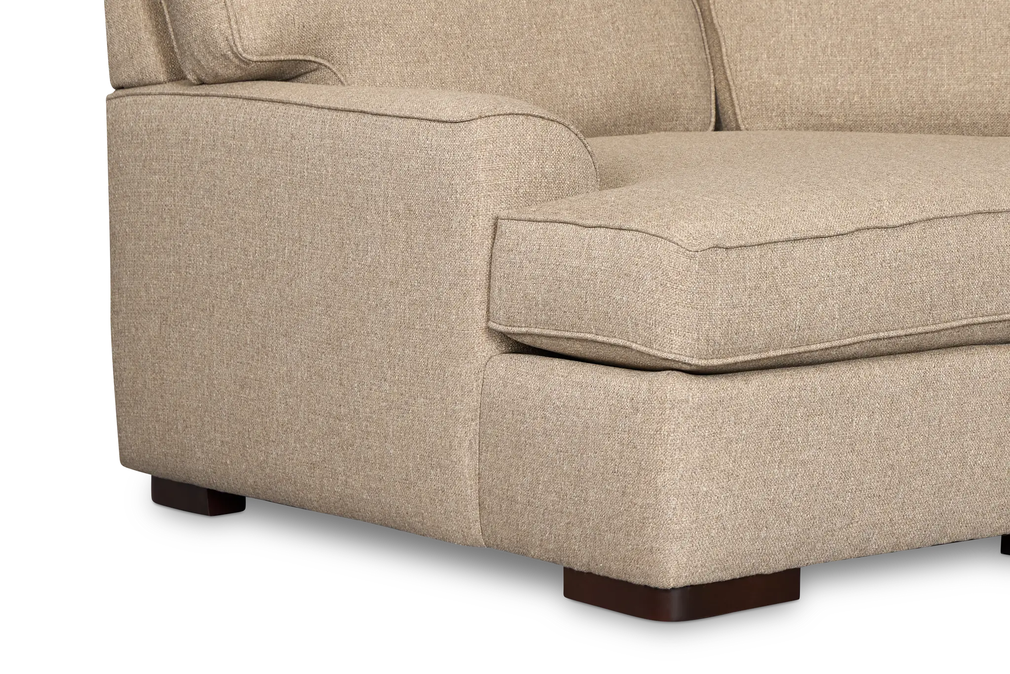 Sinclair Brown Fabric Left Cuddler Memory Foam Sleeper Sectional Sinclair Brown Fabric Left Cuddler Memory Foam Sleeper Sectional