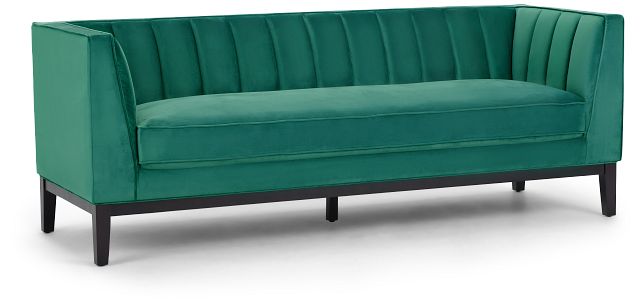 Ava Fabric Green Sofa (2)