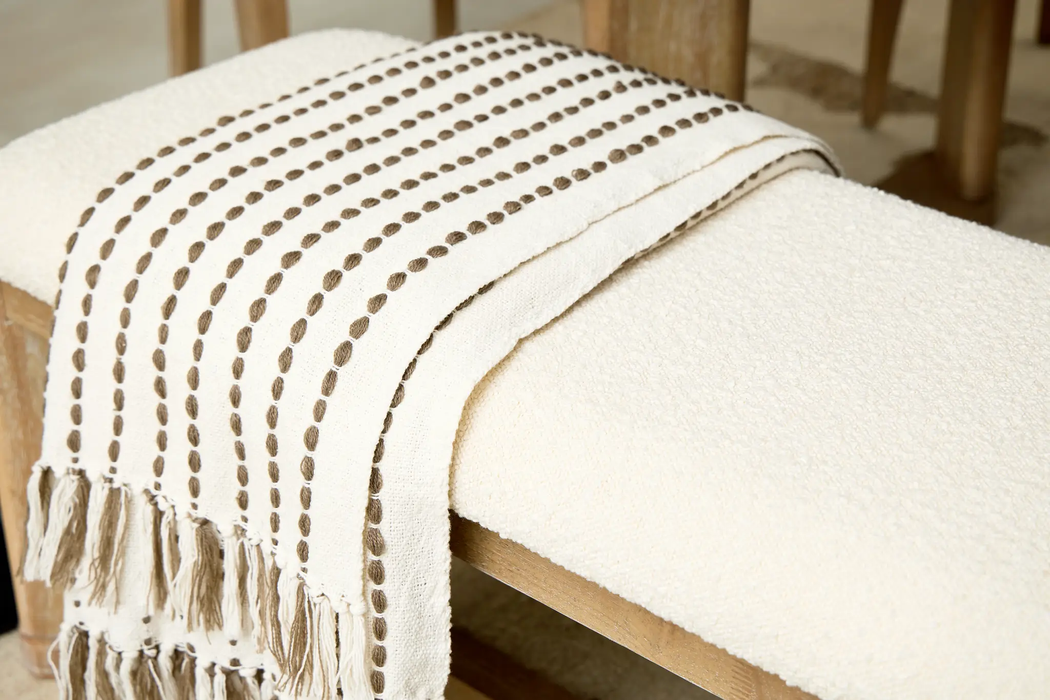 Addison Taupecotton Throw Addison Taupecotton Throw