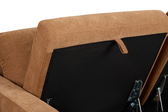 Addie Brown Fabric 4-piece Pit Storage Sectional
