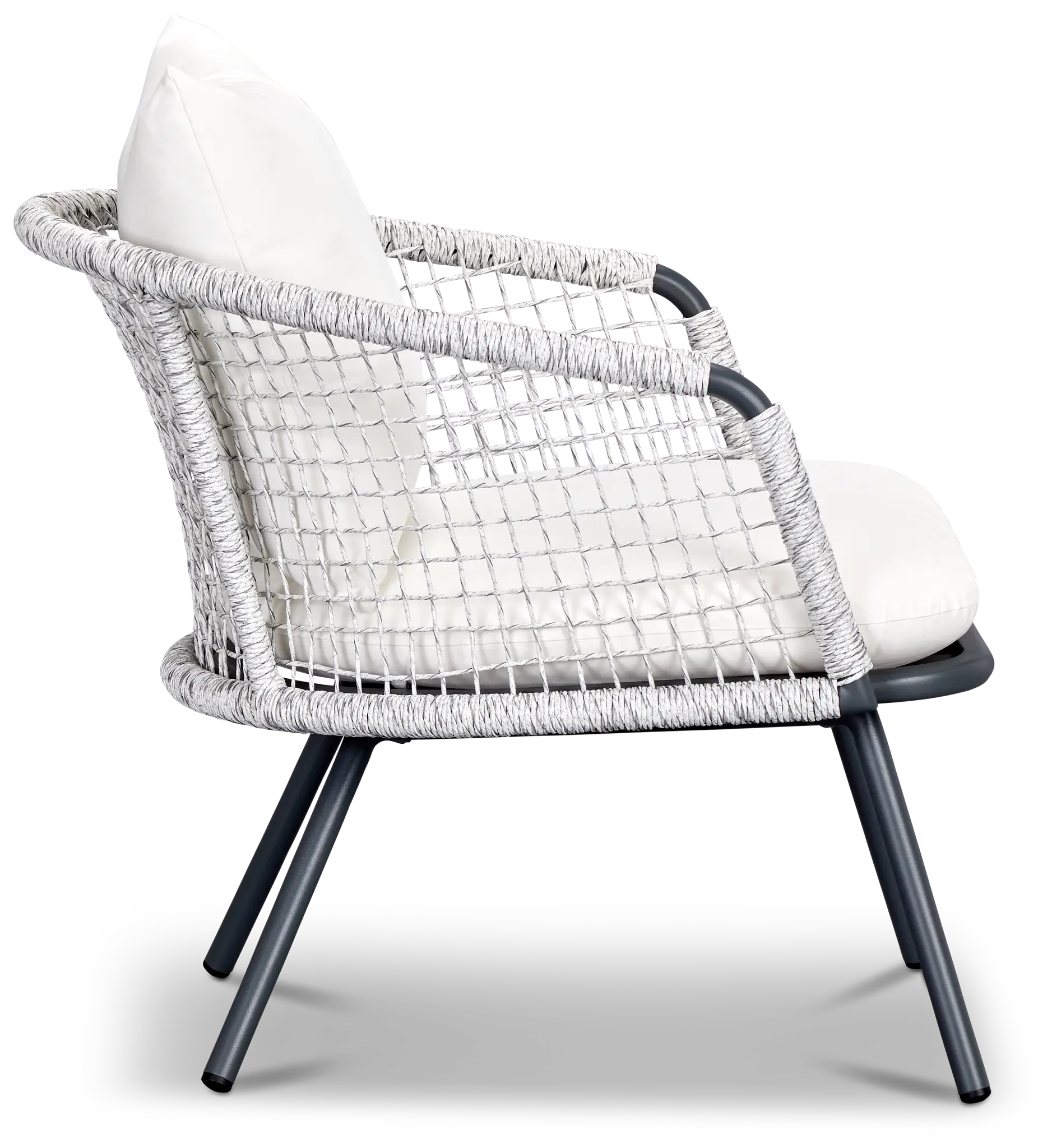 Malaga Gray White Arm Chair Malaga Gray White Arm Chair