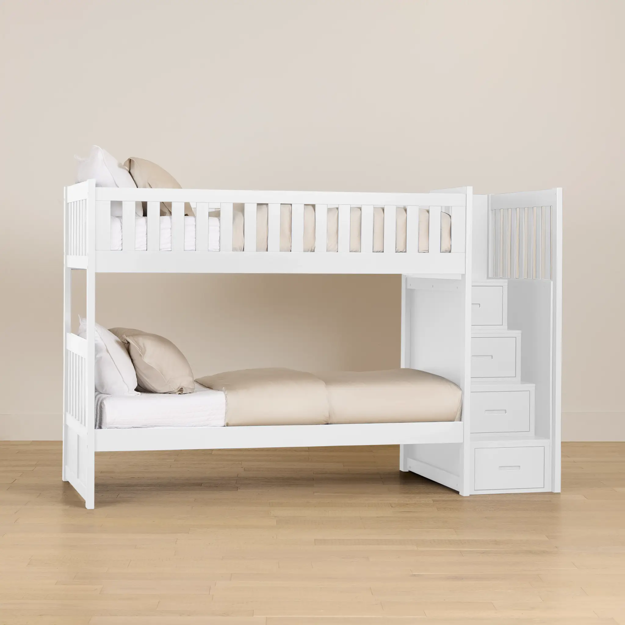 Charleston White Step Bunk Bed Charleston White Step Bunk Bed