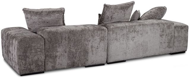 Skylar Gray Fabric Right Chaise Sectional
