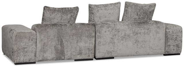 Skylar Gray Fabric Right Chaise Sectional