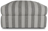 Siesta Sea Lane Dark Gray Fabric Ottoman