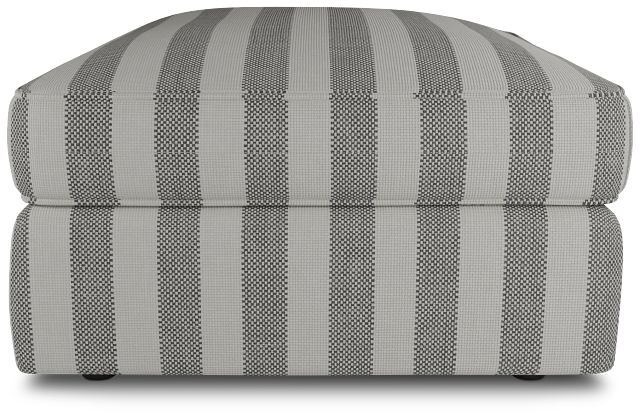 Siesta Sea Lane Dark Gray Fabric Ottoman