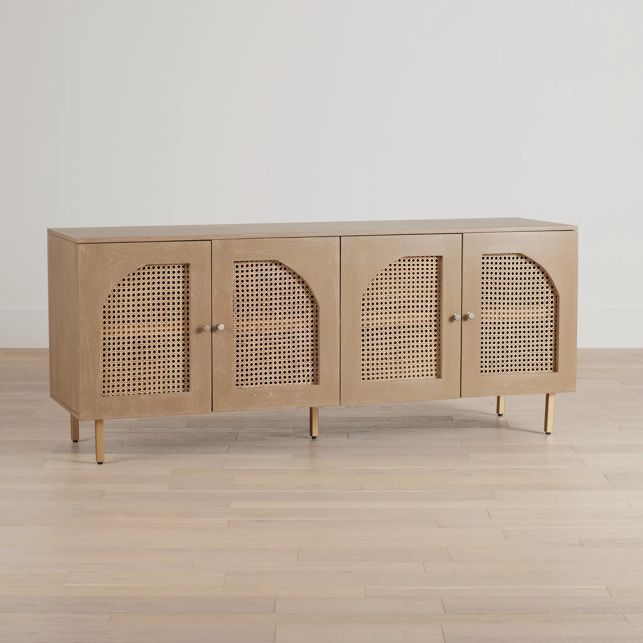 Sarta Light Tone Four-door Cabinet