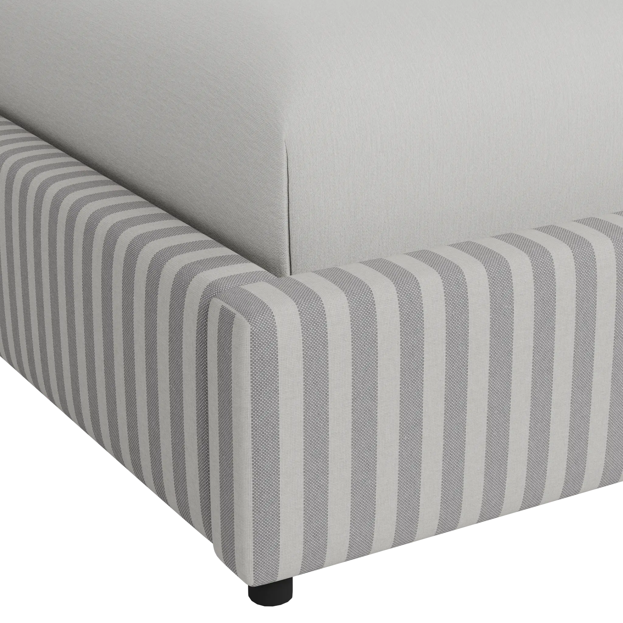 Grayton Sea Lane Light Gray 44" Upholstered Platform Bed Grayton Sea Lane Light Gray 44" Upholstered Platform Bed