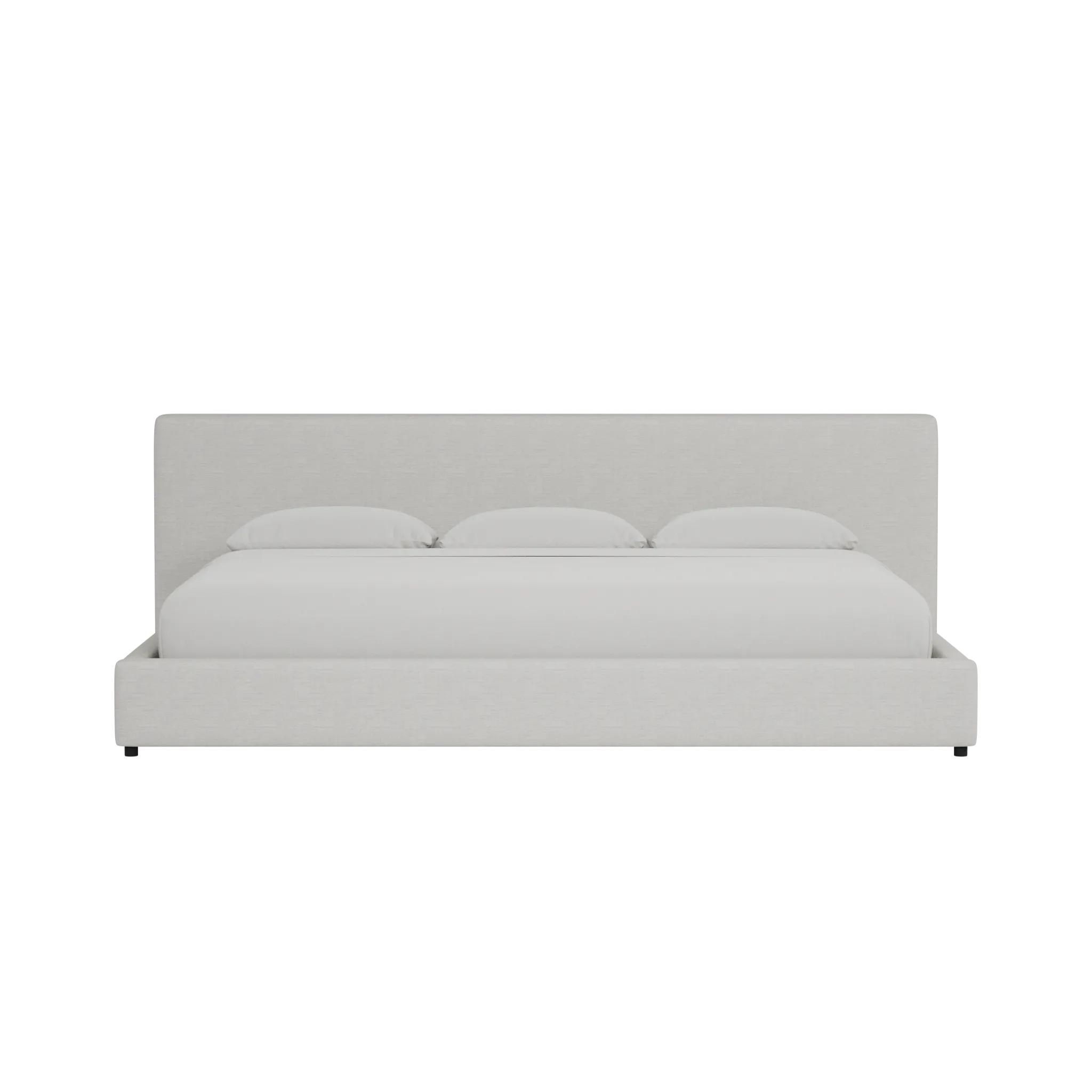 Grayton Maguire Ivory 44" Upholstered Platform Bed