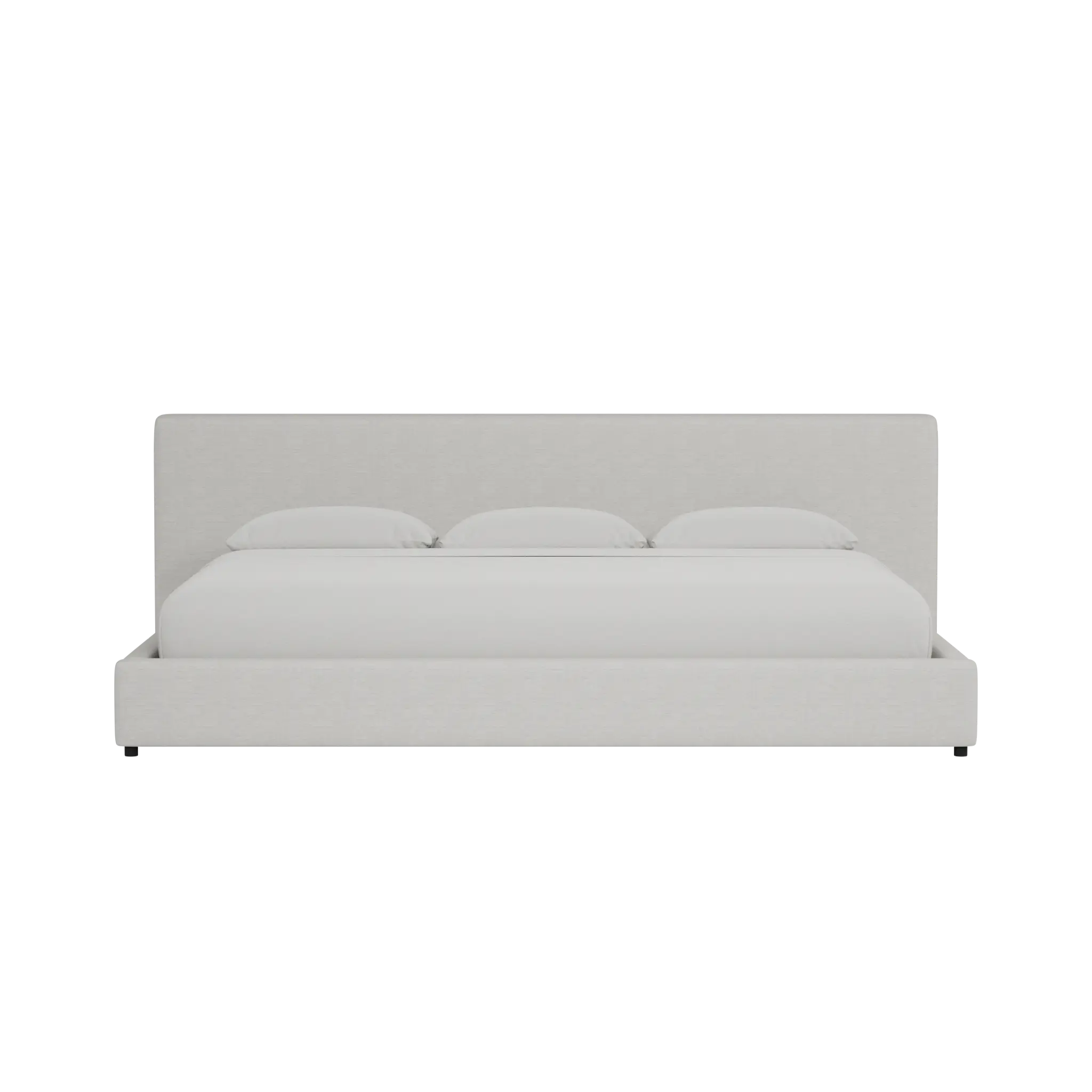 Grayton Maguire Ivory 44" Upholstered Platform Bed Grayton Maguire Ivory 44" Upholstered Platform Bed