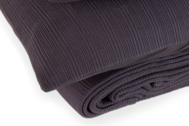 Vera Dark Gray Coverlet Set