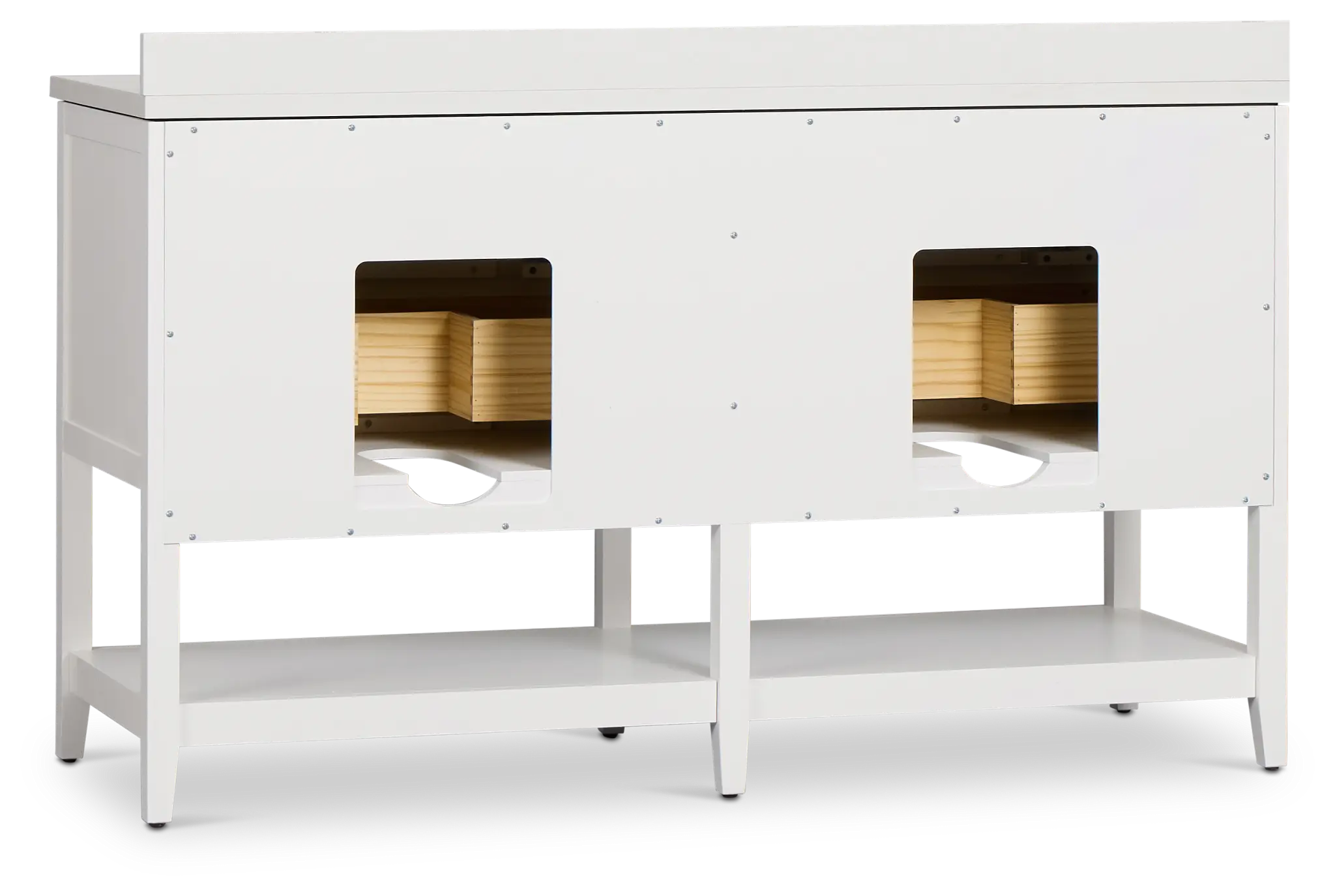 Alden White 60" Double Bathroom Vanity Alden White 60" Double Bathroom Vanity