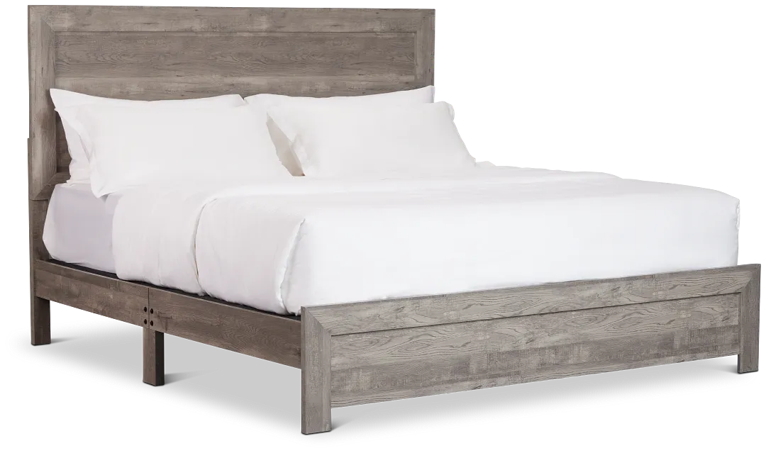 Ollie Gray Panel Bed