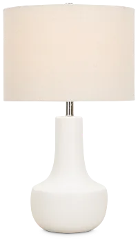 Farren White Ceramic Table Lamp