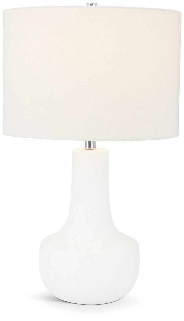 Farren White Ceramic Table Lamp