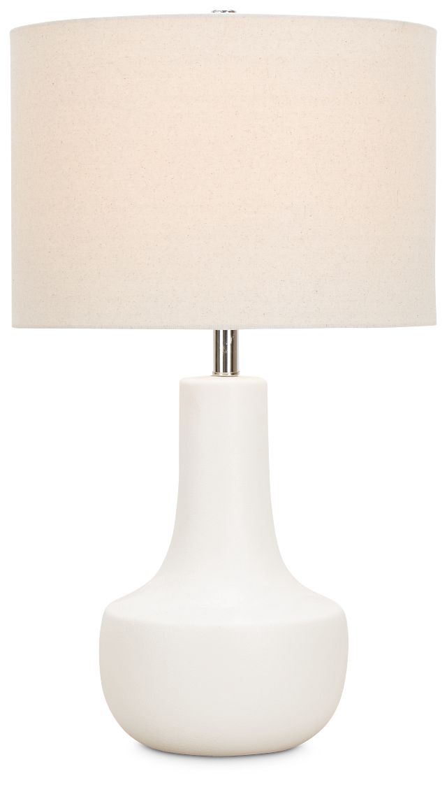 Farren White Ceramic Table Lamp