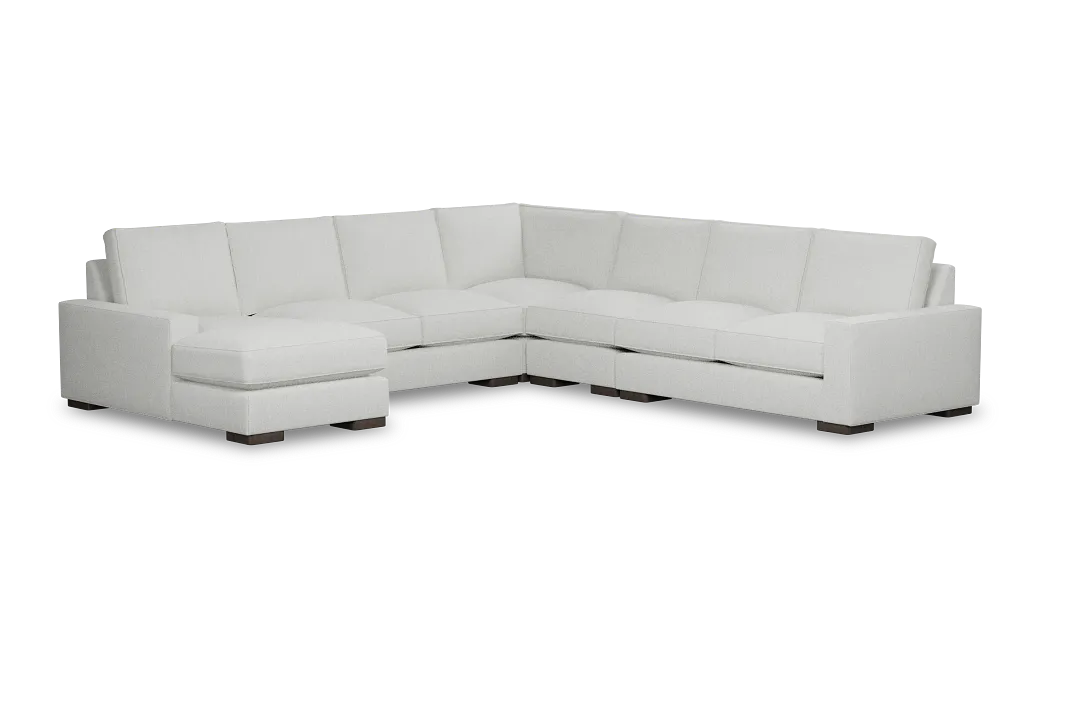 Edgewater Revenue White Large Left Chaise Sectional