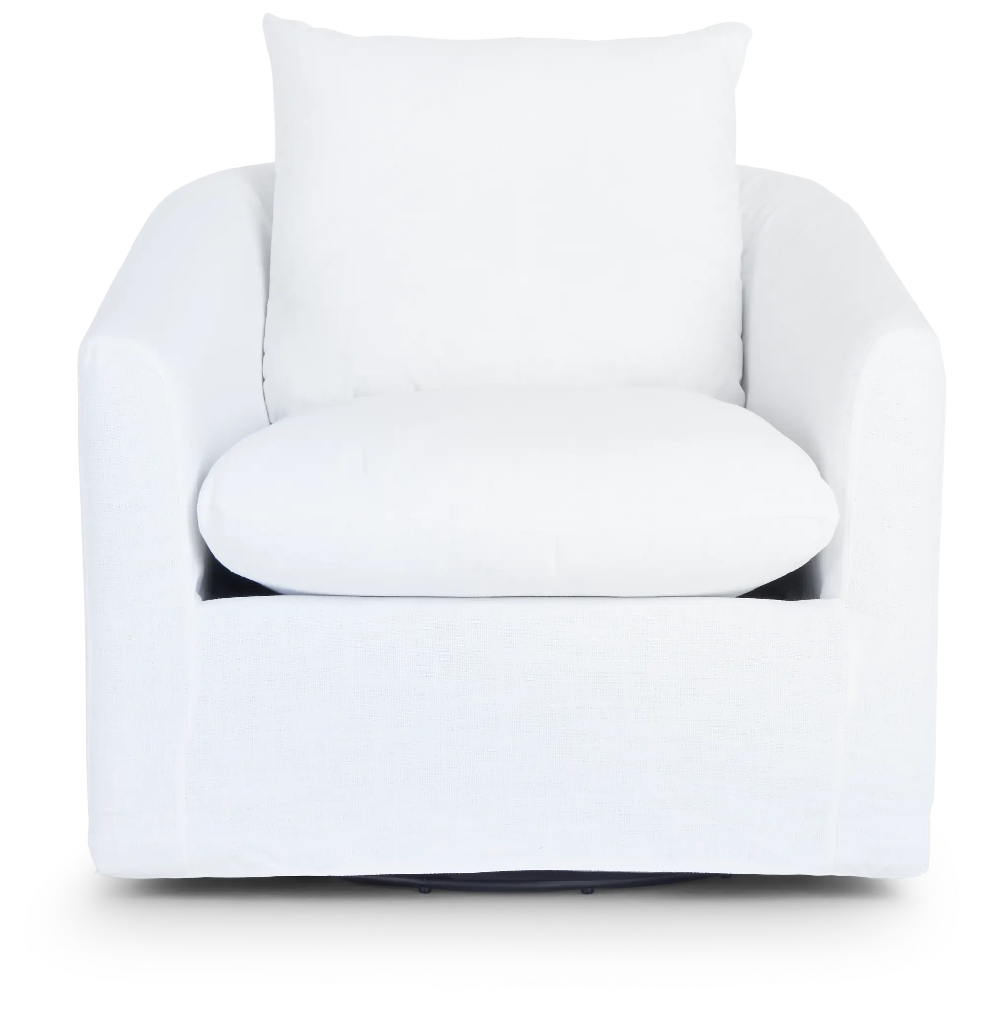 Willow White Fabric Swivel Chair Willow White Fabric Swivel Chair