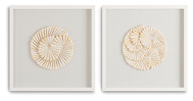 Kaito Ivory Set Of 2 Canvas Wall Art