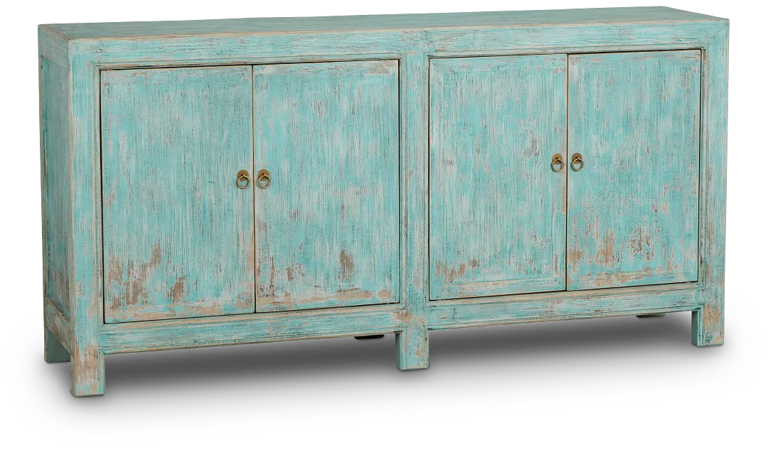 Arrow Teal Four-door Cabinet