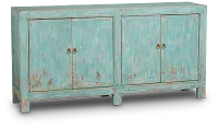 Arrow Teal Four-door Cabinet