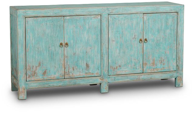 Arrow Teal Four-door Cabinet