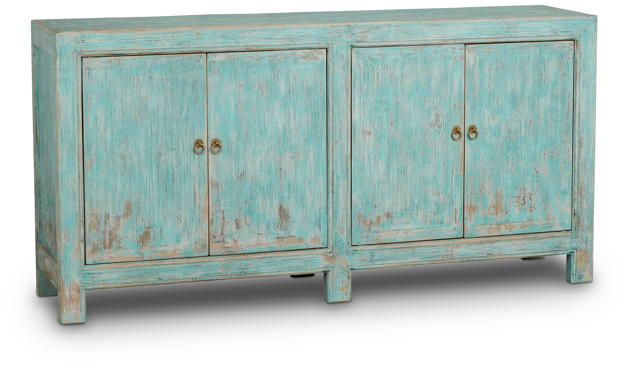 Arrow Teal Four-door Cabinet Arrow Teal Four-door Cabinet