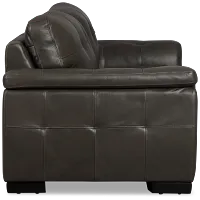 Braden Dark Gray Leather Sofa