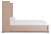 Captiva Joya Light Pink 60" Upholstered Shelter Bed