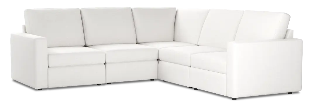 Citymod White Fabric Small Two-arm Sectional Citymod White Fabric Small Two-arm Sectional
