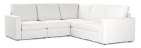 Citymod White Fabric Small Two-arm Sectional