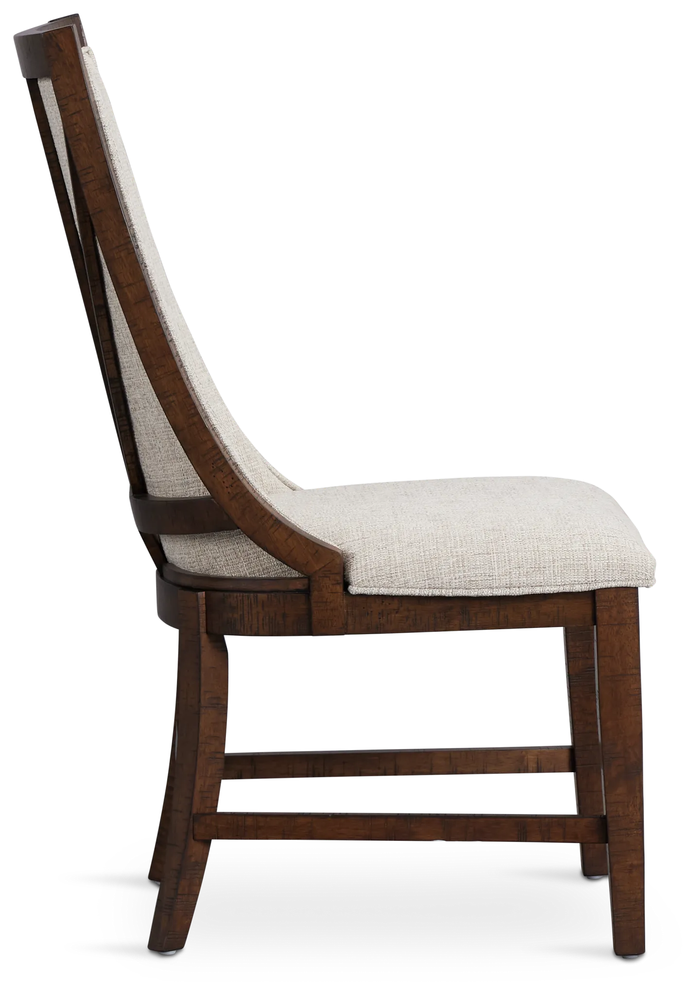 Heron Cove Mid Tone Curved Upholstered Side Chair