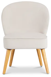 Kate Light Gray Velvet Accent Chair