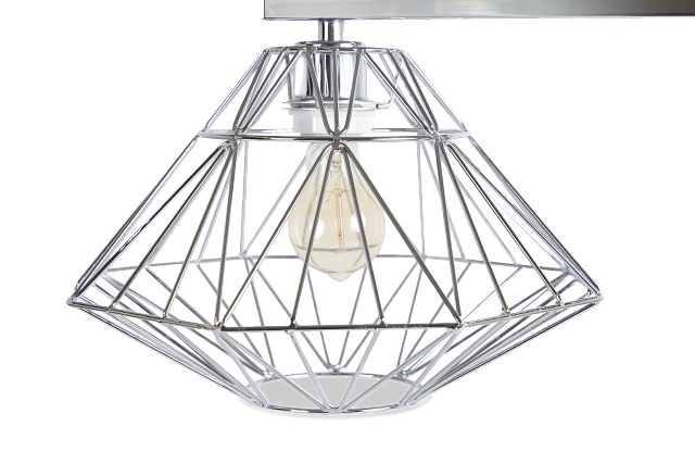 Cage Silver Desk Lamp