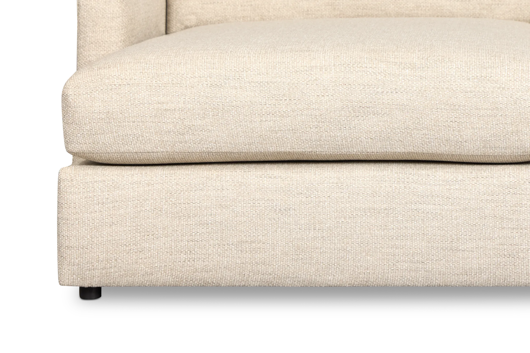 Maxwell Light Gray Fabric Medium Left Chaise Sectional