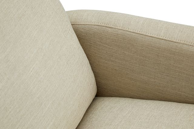 Griffin Beige Fabric Push Back Recliner
