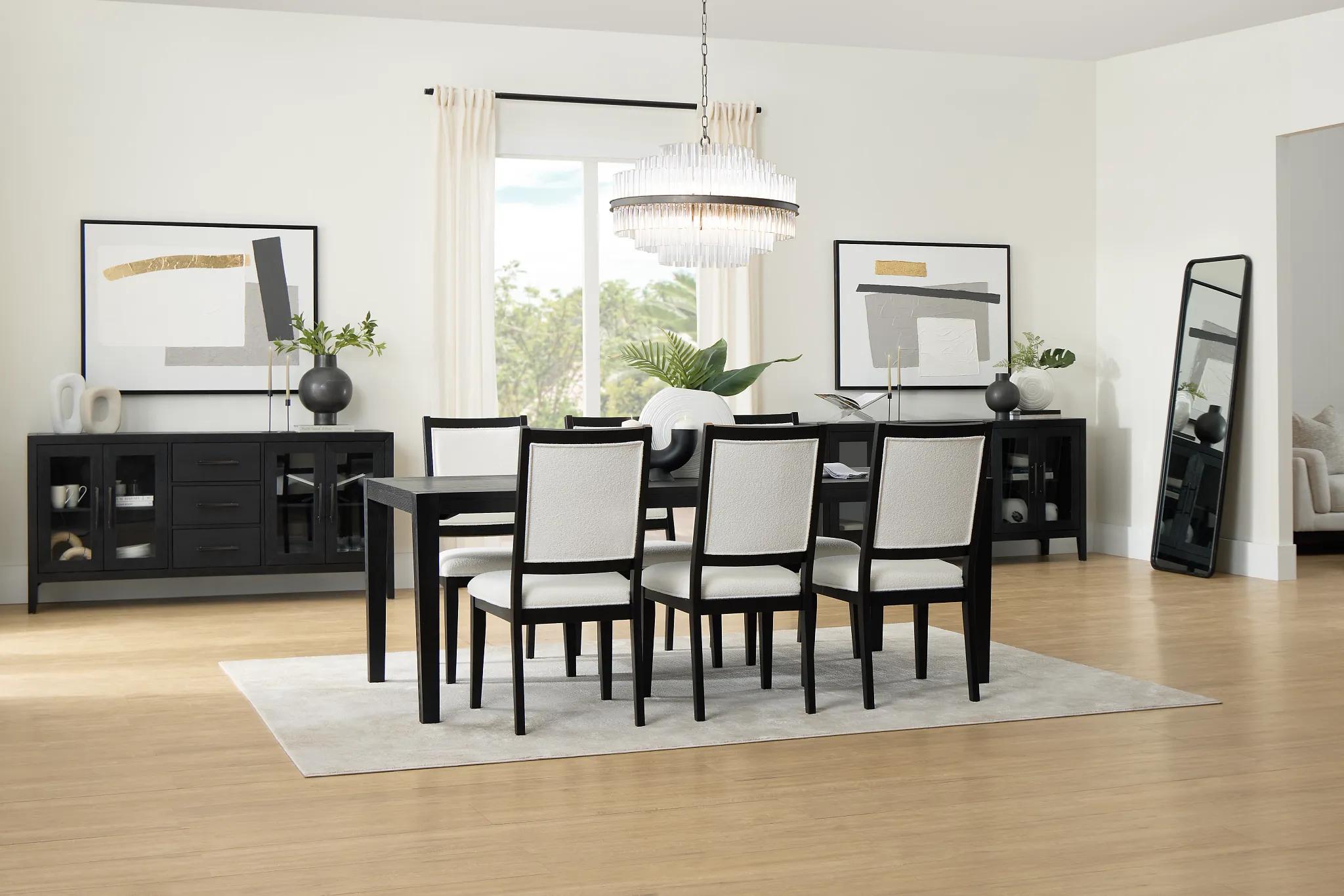 Alden Black Rectangular Table