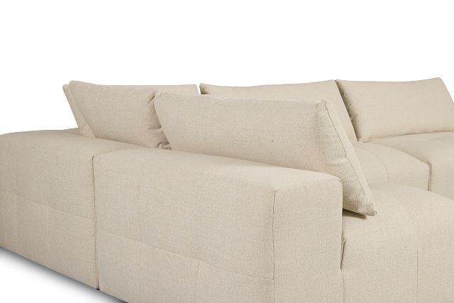 Remi Light Beige Fabric 5-piece Modular Sectional