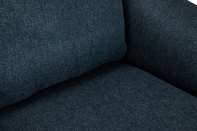 Avery Dark Blue Fabric Sofa