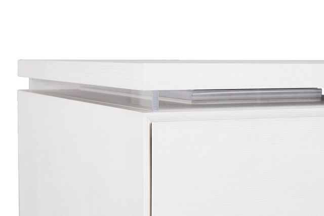 Bal Harbour White Acrylic Desk