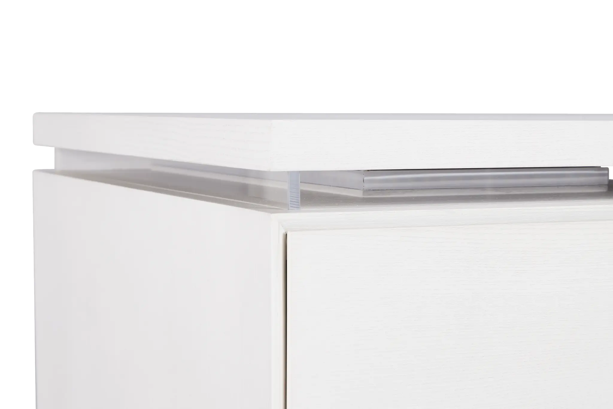 Bal Harbour White Acrylic Desk Bal Harbour White Acrylic Desk