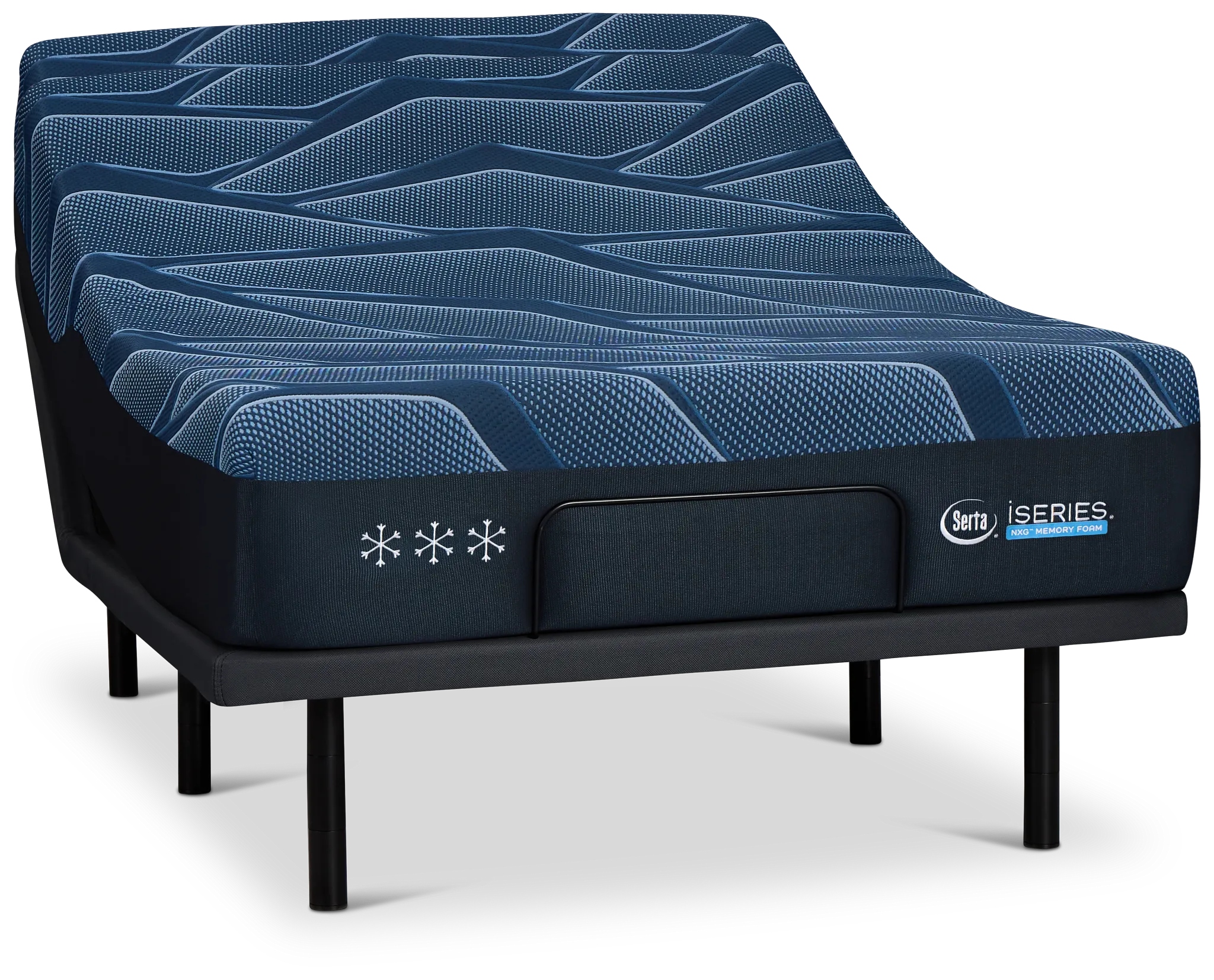 Iseries Nxg3500 13.5" Medium Baselogic Gold Adjustable Base Mattress Set