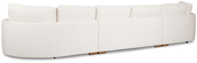 Maeve Light Beige Fabric Dual Cuddler Sectional