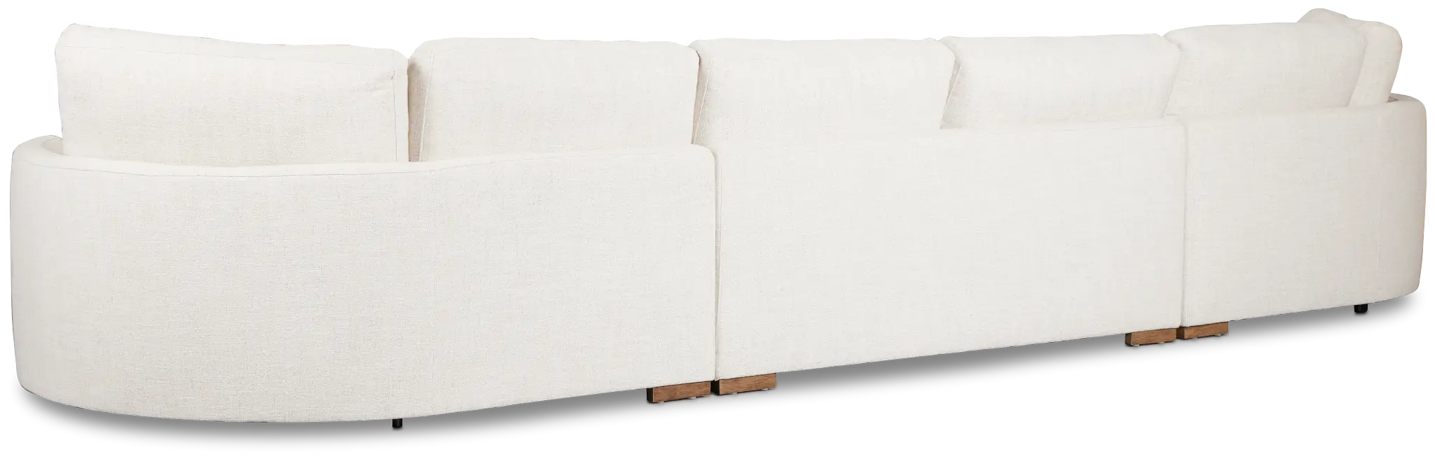 Maeve Light Beige Fabric Dual Cuddler Sectional Maeve Light Beige Fabric Dual Cuddler Sectional