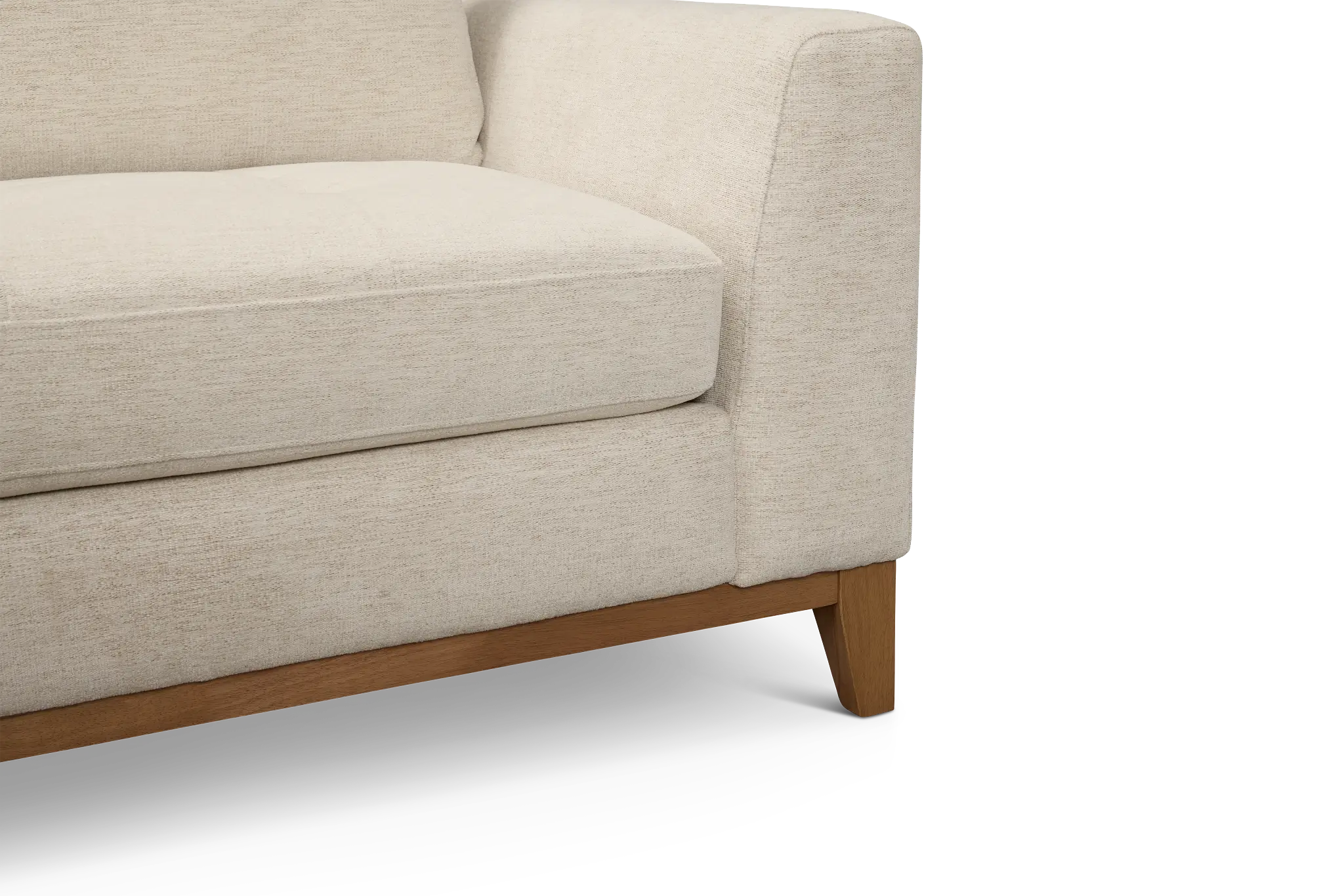 Maisie Light Beige Fabric Left Chaise Sectional Maisie Light Beige Fabric Left Chaise Sectional