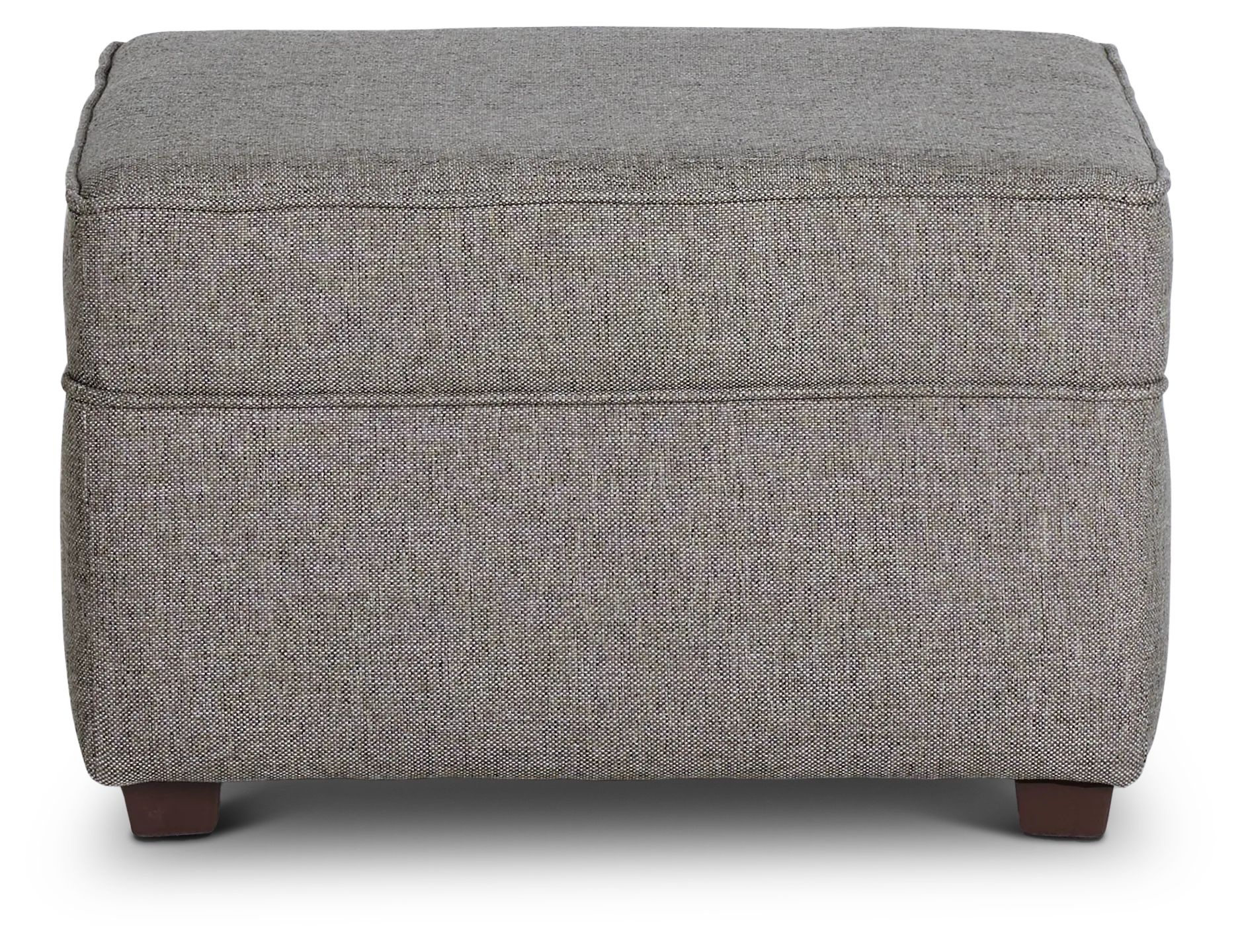 Asheville Brown Fabric Ottoman