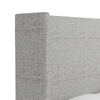 Captiva Natural Beauty Gray 60" Upholstered Shelter Bed